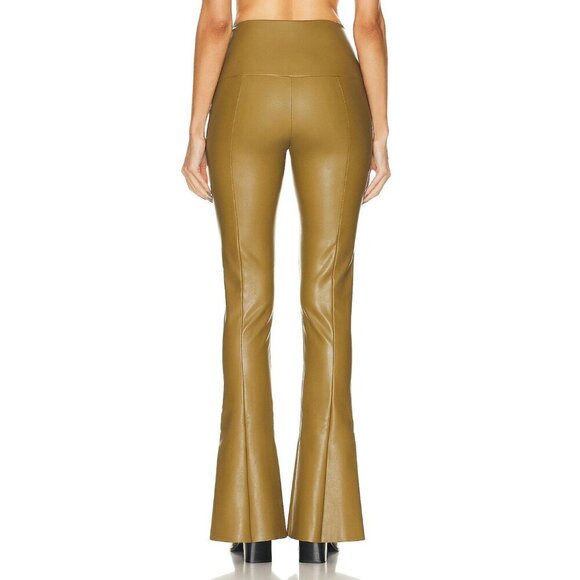 Norma Kamali Spat Legging in Woods Small New Womens Vegan Faux Leather - Picture 12 of 15